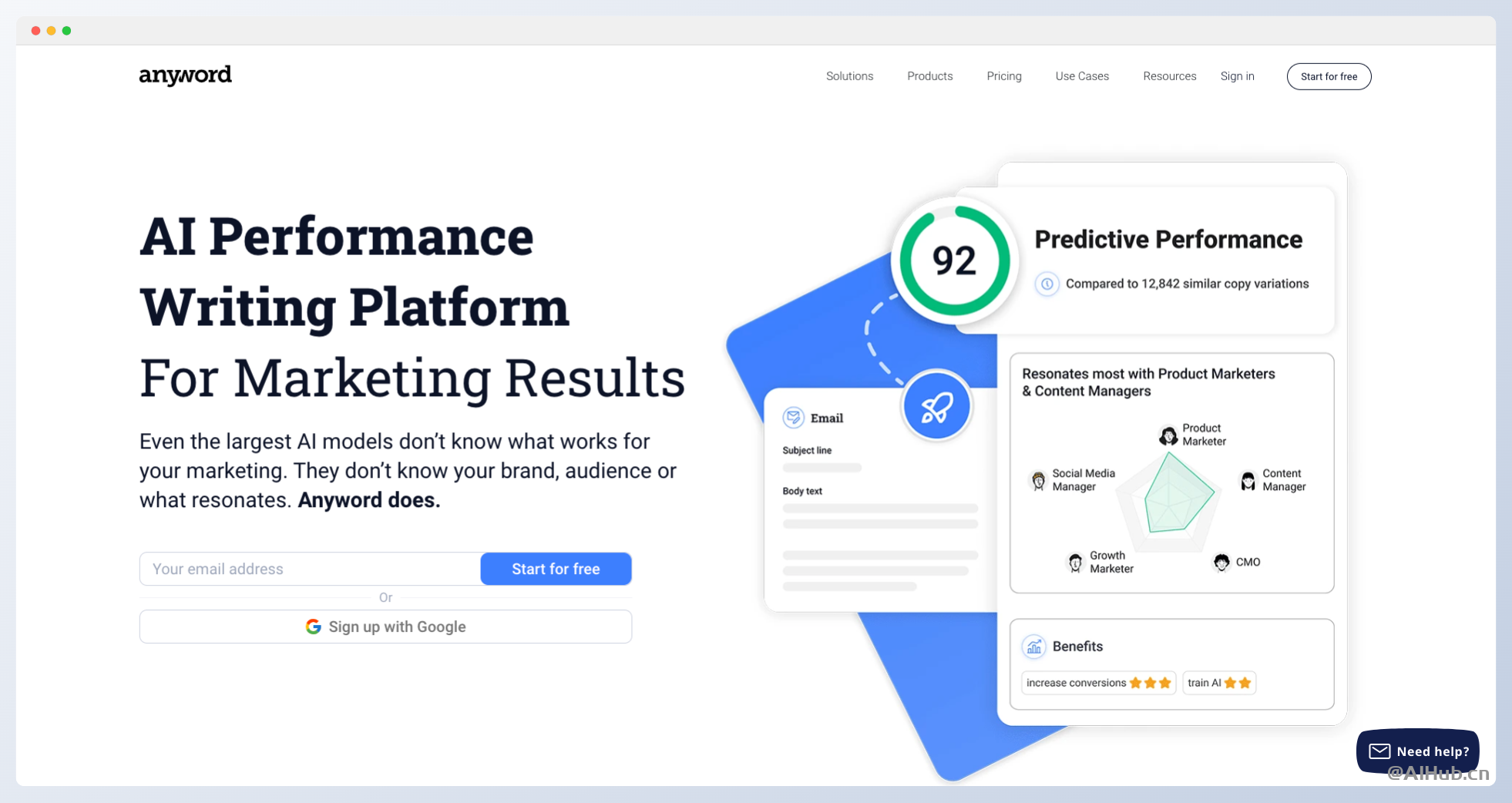 Anyword-专为营销团队设计的AI写作平台